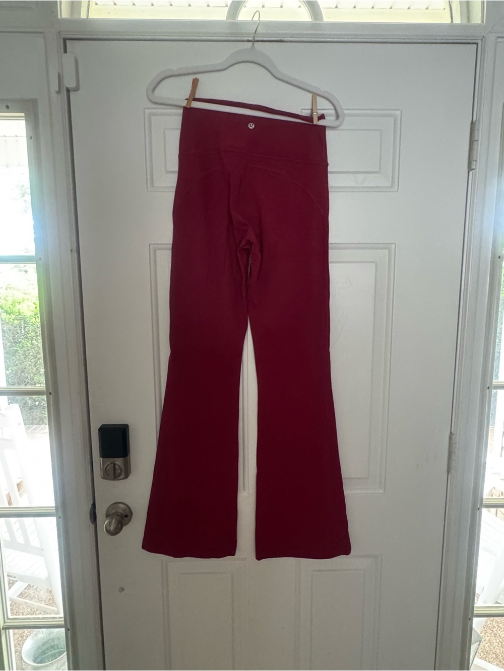 lululemon Burgundy Yoga Flare Pants